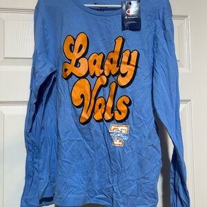 Champion Blue Long Sleeve with Orange 'Lady Vols'